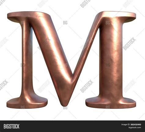 Brushed Copper Letter Image And Photo Free Trial Bigstock