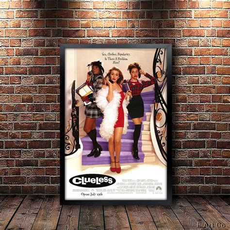 Clueless Full Size Movie Poster Framed And Ready To Hang Etsy