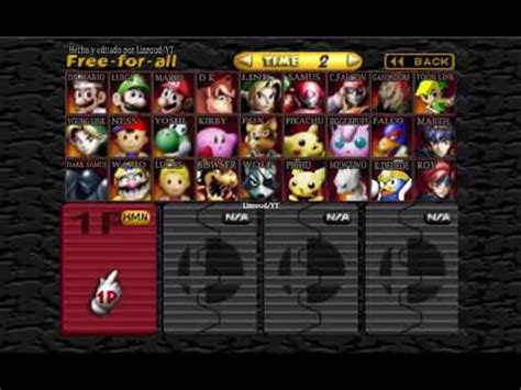 Smash 64 remix como sería el roster de personajes completo y expandido