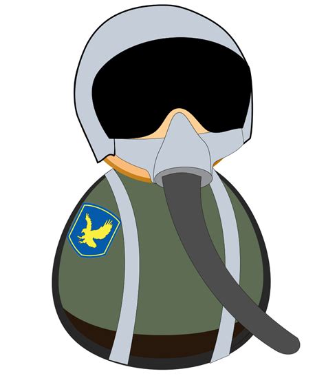 Onlinelabels Clip Art Fighter Pilot Icon