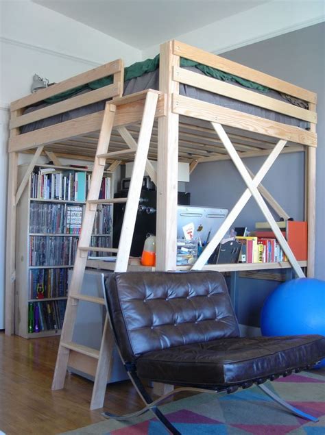 Flynn loft bed with desk and chest. King Size Bunk Bed With Desk | Bunk bed with desk, Queen ...