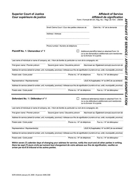 Form 16b Affidavit Of Service Fill Out And Sign Print