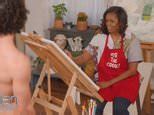 Michelle Obama Join And Art Class To Paint A Nude Model Daily Mail Online