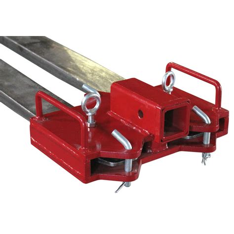 2 Inch Trailer Hitch Receiver For Dual Pallet Forks Forklift Towing