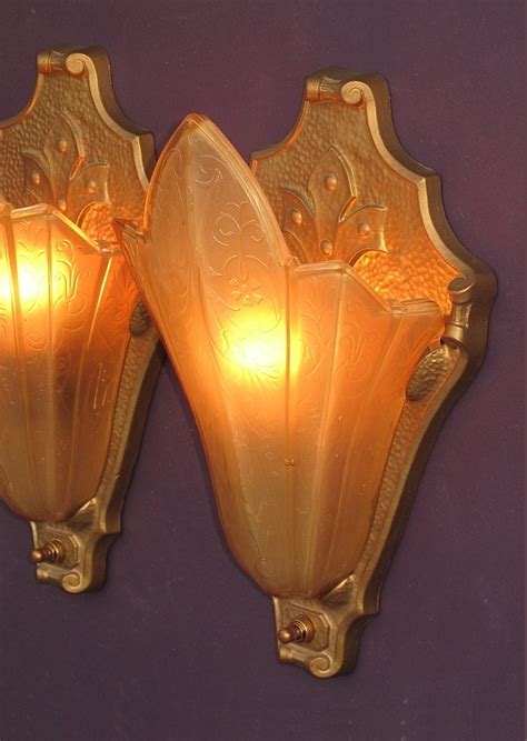 Perfect Home Theater Art Deco Vintage Wall Sconces From Vintagelights Online On Ruby Lane