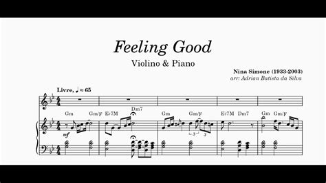 Feeling Good Nina Simone Violino Piano Youtube