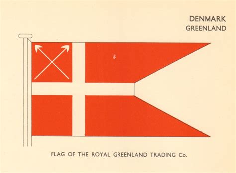 Denmark Flags Denmark Greenland Flag Of The Royal Greenland Trading