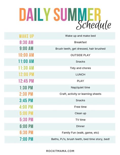 Create A Summer Activity Planner Free Printable Included