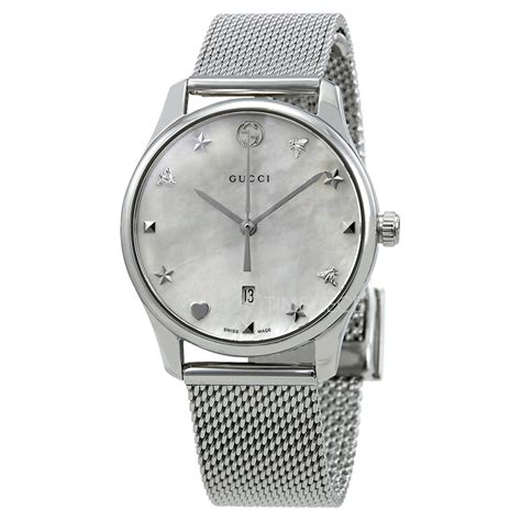 Gucci Ya126583 G Timeless Ladies Quartz Watch