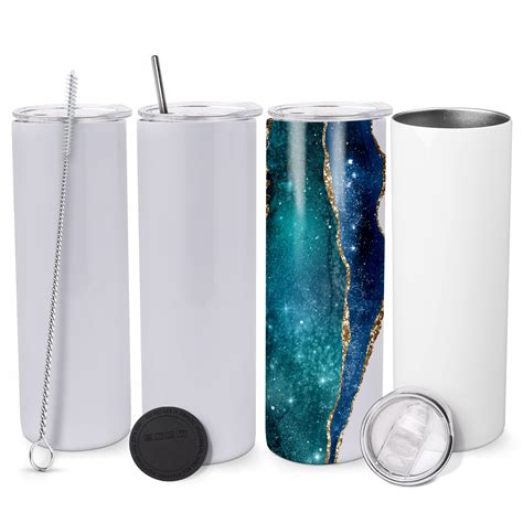 Buy Artific Sublimation Tumblers 20 Oz Skinny 4 Pack Stainless Steel