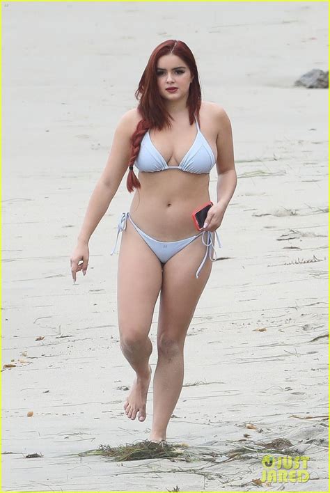 Ariel Winter Hits The Beach In A Bikini Gets Butt Tapped