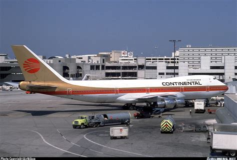 Boeing 747 238b Continental Airlines Aviation Photo 0000642