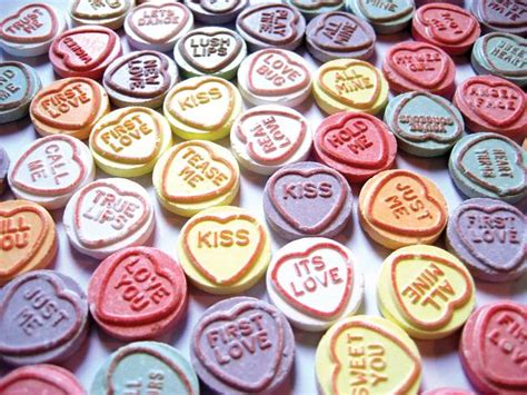 Love Hearts Sweets Valentines Day By Michael Tompsett