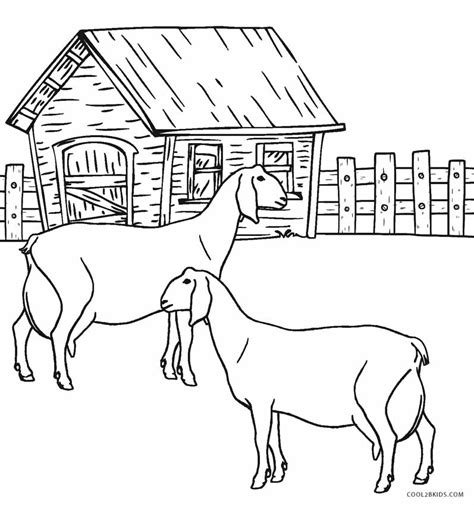 Desenhos de Animais de Fazenda para colorir Páginas para impressão grátis