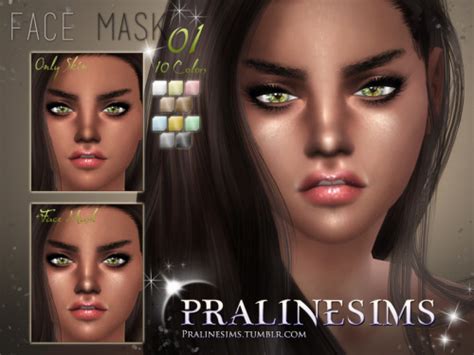 Pralinesims New All About The Face Skin Detail Collection Sims