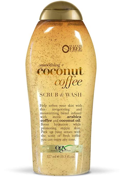 4 Pack OGX Smoothing Coconut Coffee Body Scrub Wash 19 5 Ounce