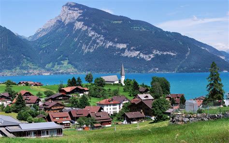 883193 4k 5k 6k Iseltwald Canton Bern Lake Brienz Switzerland