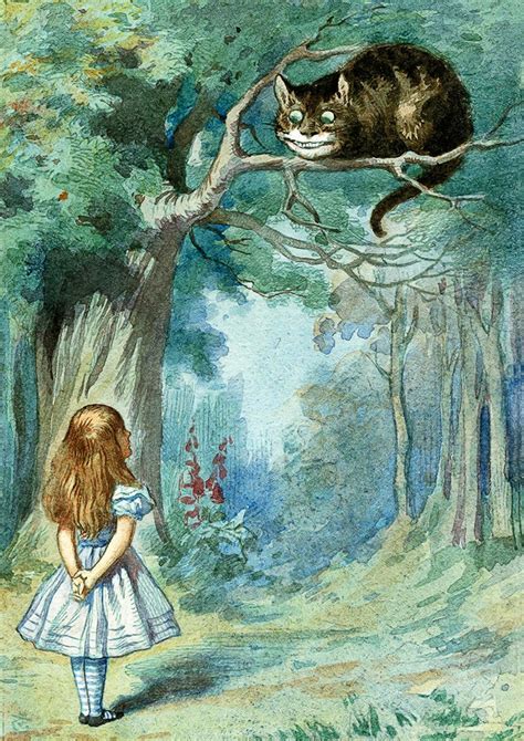 Alice In Wonderland Cheshire Cat Movie Vintage Poster Canvas Etsy