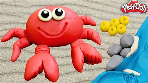Playdoh Crab Watch How To Make A Clay Sea Animal In 2021 Playdoh