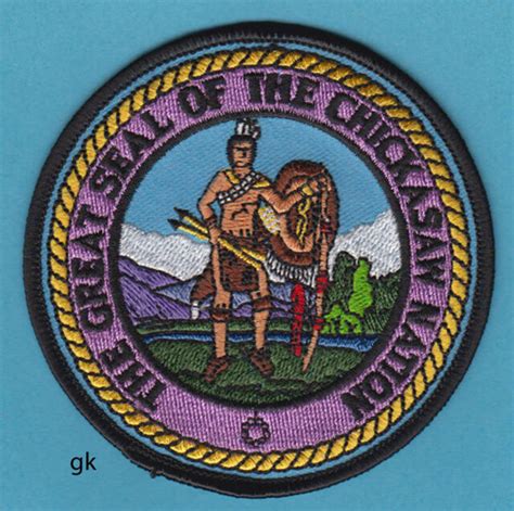 Chickasaw Nation Tribal Seal Patch Ebay