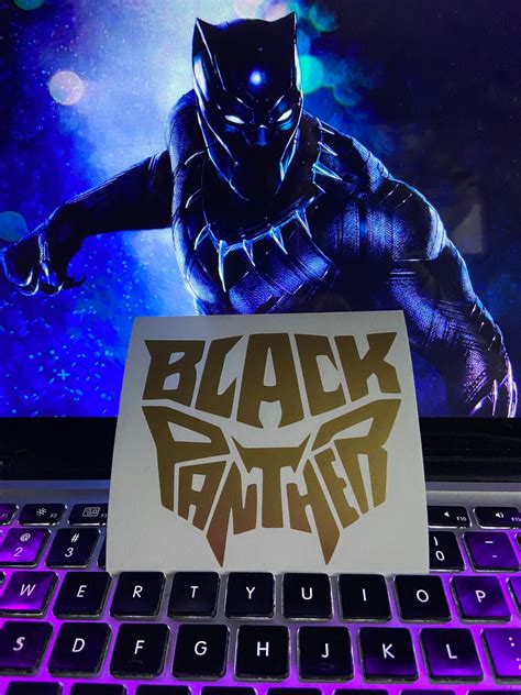 Marvel Black Panther Vinyl Decal Comic Book Stickers Etsy