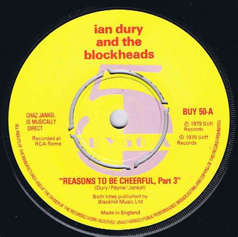 Ian Dury Reasons To Be Cheerful Part Three Buy 50 7 Inch Vinyl Record • Wax Vinyl Records