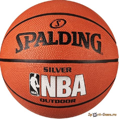 Мяч баскетбольный Spalding Nba Silver Series Outdoor р5 резина