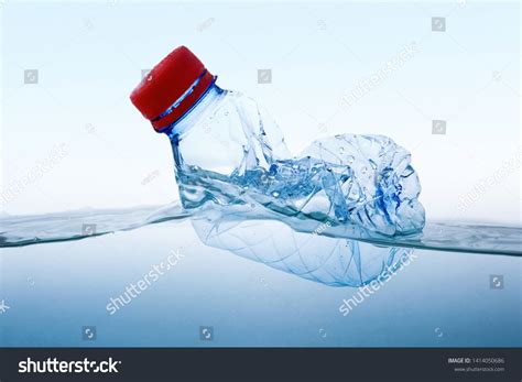 Plastic Water Bottles Pollution Water Environment Stock Photo