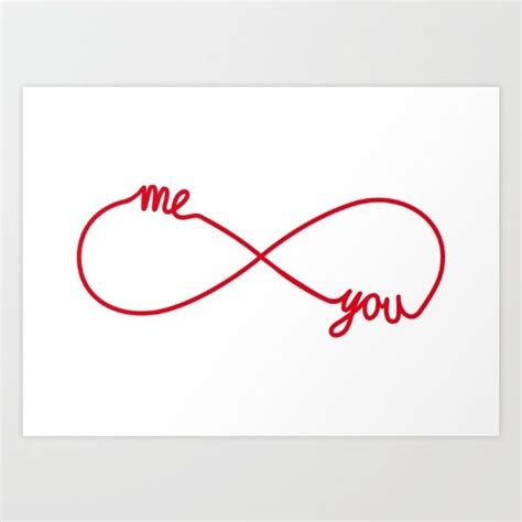 You And Me Together Forever Infinity Sign Infinite Symbol Never