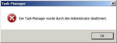Der Taskmanager Wurde Durch Den Administrator Deaktiviert Der Windows