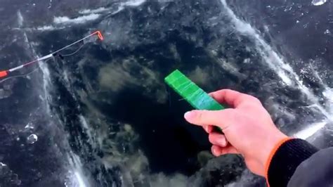 How To Ice Fish Without An Augar And Redneck Depth Finder Youtube