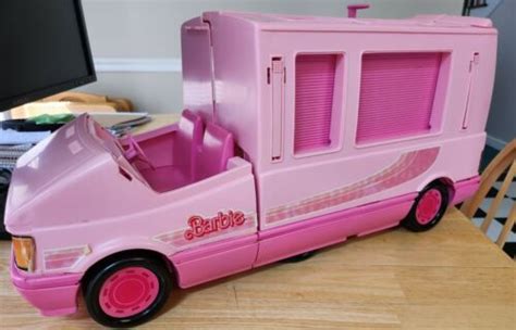 BARBIE Vintage 1988 Mattel Magical Motorhome RV Camper Vehicle Pink VTG