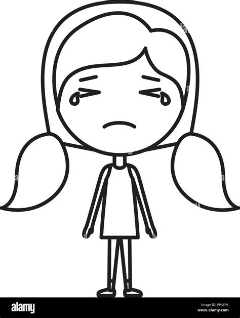 girl crying cartoon drawing