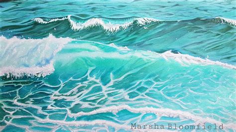 Waves In Colour Pencil Color Pencil Drawing Wave Drawing Casual Art