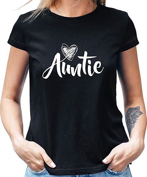 Auntie Shirt For Women Tops Aunt Gifts Shirts Cool Blessed Best Casual
