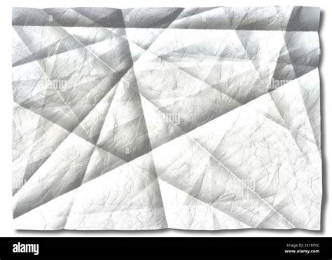 White Folded Paper Crumpledcrumpled Paper Texture White Battered