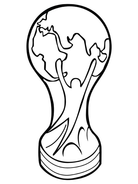Fifa World Cup Trophy Coloring Page Printable Coloring Page For Kids