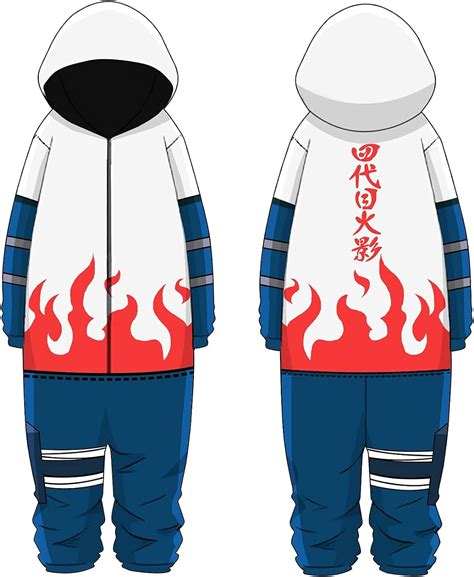 Rolacat Naruto Onesie Pajamas Herren Anime Japanisch Ninja Hokage All