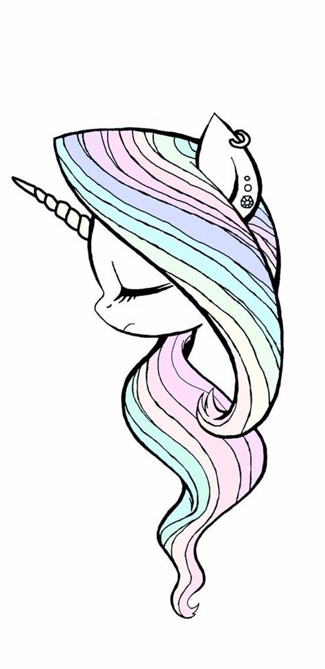 Cute sleeping unicorn head colorful rainbow stock vector. Pin Adăugat De Ella Pe Unicorni în 2019 Desene Desene