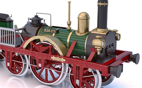 Occre Adler Steam Train Locomotive 124 Scale Wood And Metal