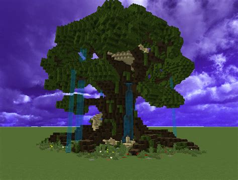 Large Dark Oak Tree With Deck Minecraft Map