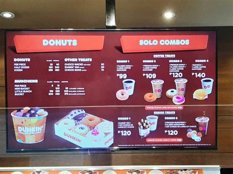 Dunkin Donuts Menu Philippines 2023 — Philippine Menus