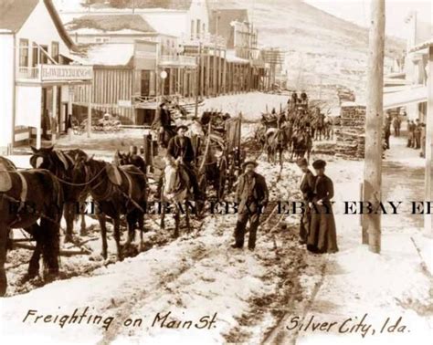 Idaho Silver Mines 1890s Main Street St Silver City Idaho Id Gold