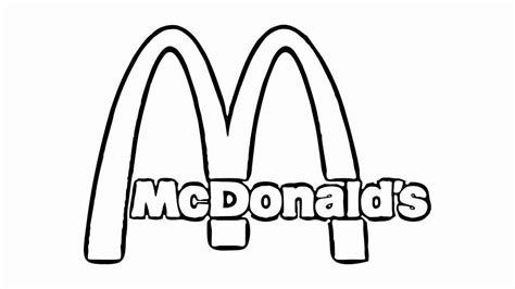 Logotipo Mcdonald Para Colorir Imprimir E Desenhar Colorirme
