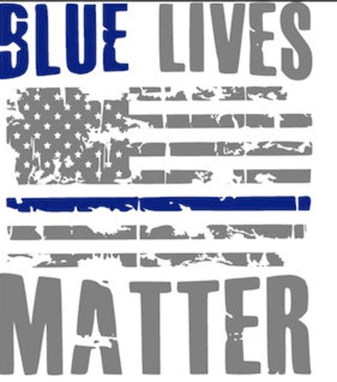 Blue Lives Matter Svg File Etsy