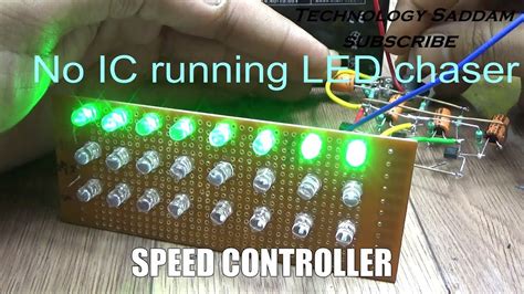 3 Transistors Led Chaser With Speed Controller Diy Rs 50 Youtube