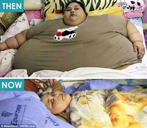 World S Fattest Woman Eman Ahmed Halves Her Weight Daily Mail Online