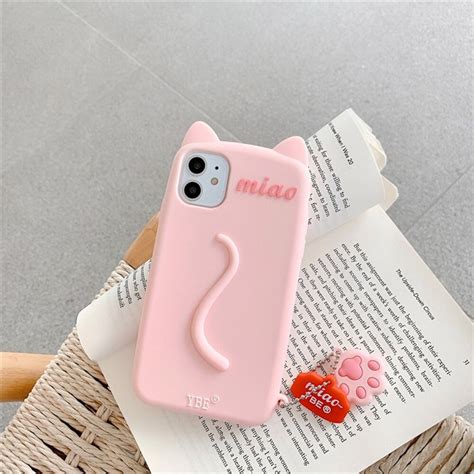 Pink Aesthetic Phone Case Cute Pink Love Heart Girl T Soft Etsy