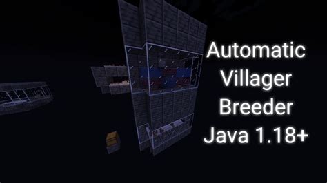 Minecraft Java 119 Automatic Villager Breeder Tutorial Youtube