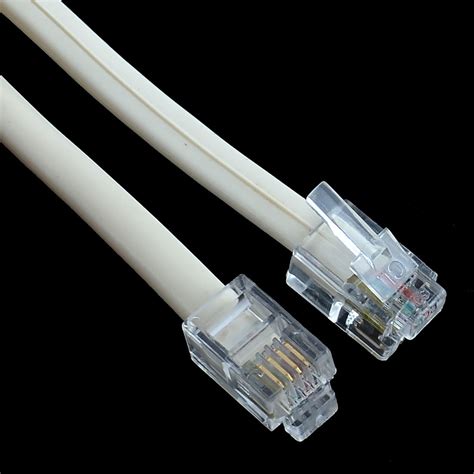 Beige Coiled Cable Rj9 4p4c Connectors Telephone Phone Line 25m 8ft